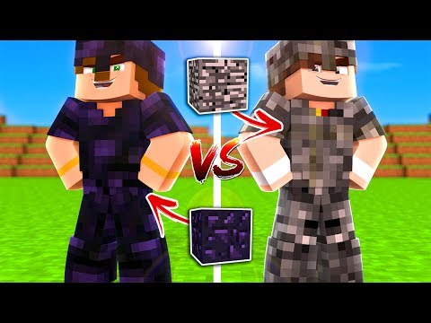 BEDROCK SET VS OBSIDIAN SET (Minecraft)