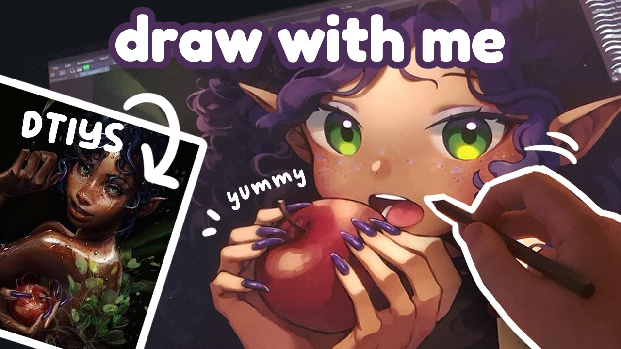 DTIYS Challenge: Drawing a Forest Elf 🍎✨ [Clip Studio Paint]