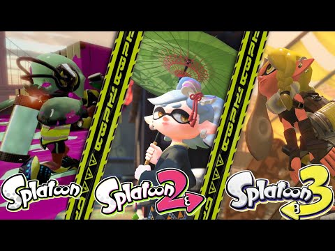 All Splatoon Hero Story Mode Trailers - Splatoon, Splatoon 2, Splatoon 3 (2014 - 2022 HD)