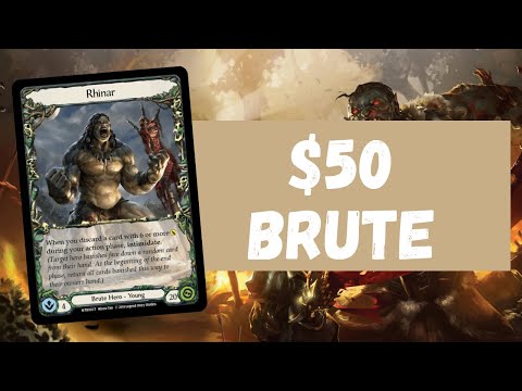 $50 BUDGET BRUTE 🥯 Rhinar Budget Blitz Deck Tech 🥯 Flesh and Blood FAB TCG