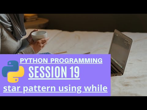 Star Pattern Using While Loop Python Programming For Beginners