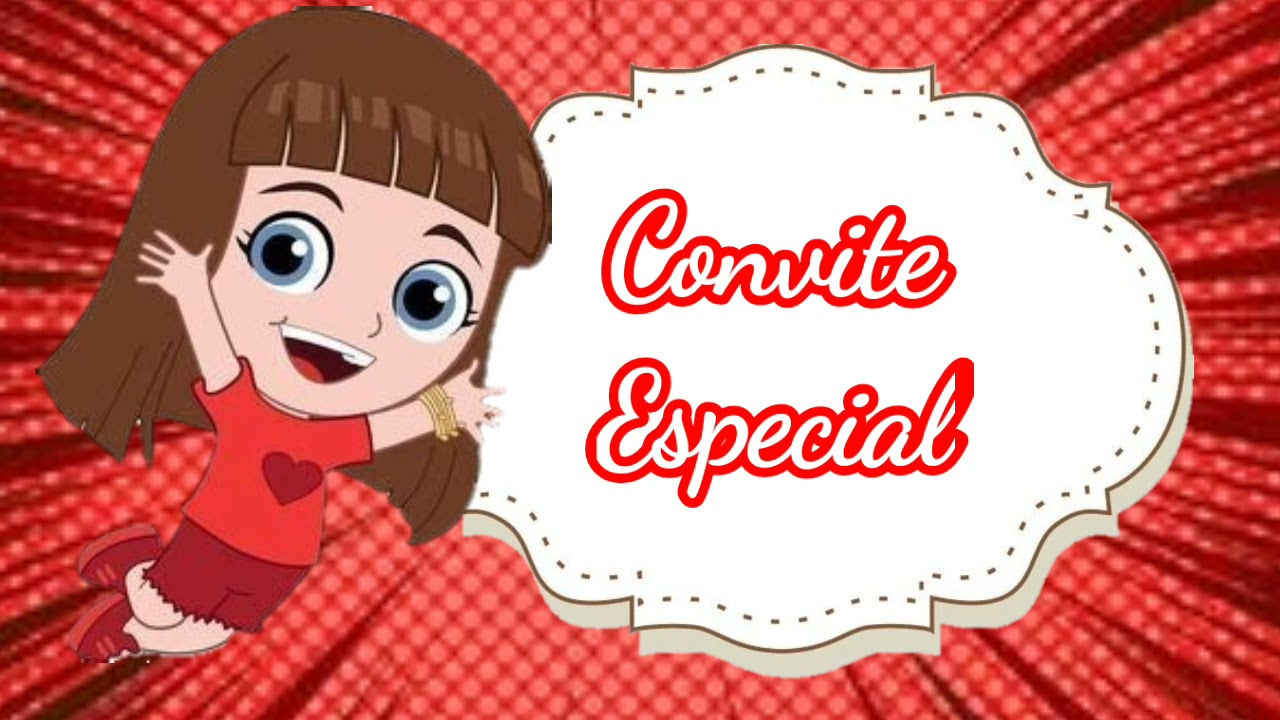 Convite animado GI ( Luccas Neto) pronto para baixar e editar