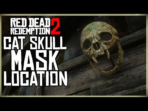 CAT SKULL MASK LOCATION - Red Dead Redemption 2 - Unique Collectible 609 RARE HIDDEN SECRET MASK