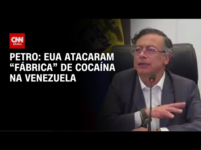 EUA atacaram "fábrica" de cocaína na Venezuela, diz presidente da Colômbia | LIVE CNN