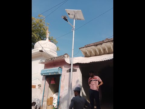 AgriVijay - Solarization of Villages Project by Solar Street Lights for JSW - Haryana_SSL9