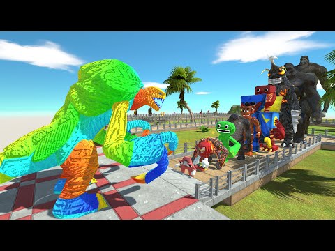 Orga Colourful vs Titan Beast OASIS DEATH RUN - Animal Revolt Battle Simulator