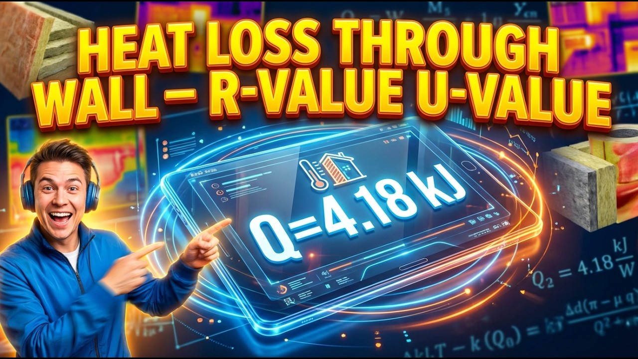 Heat Loss Through Wall Calculator — R-Value U-Value