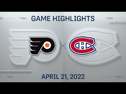 NHL Highlights | Flyers vs. Canadiens - Apr 21, 2022
