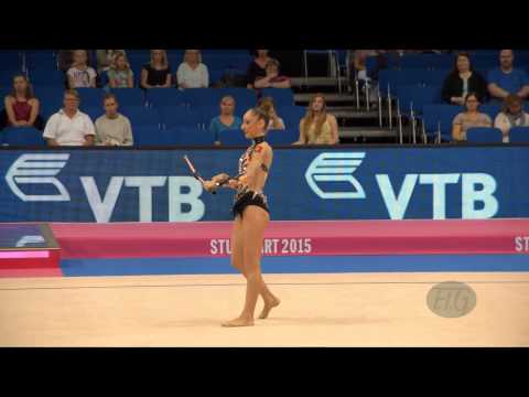 Rafaela COIMBRA VALENTE (POR) 2015 Rhythmic Worlds Stuttgart - Qualifications Clubs