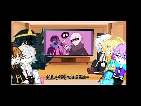 Sans AU react to Ink and Error ||ink x Error ||