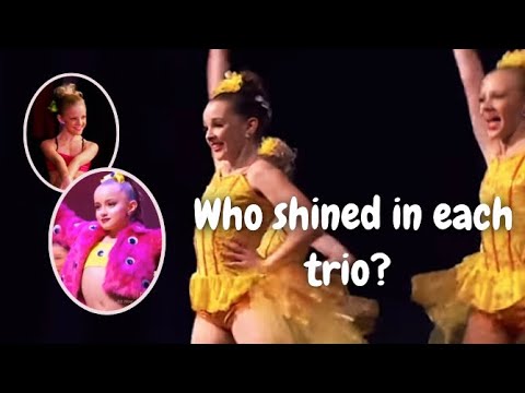 Who shined in each Dance Moms trio?