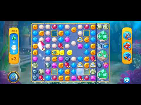 Fishdom Easy Level 10994 (with ingame lightning and bomb boosters and the Glove) @choraelmin