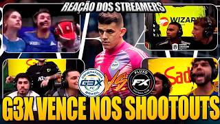 REAÇÃO DOS STREAMERS G3X VENCE NOS SHOOTOUTS CONTRA O FLUXO  NA KINGS LEAGUE