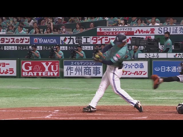 【2回裏】母校は甲子園へ!! ホークス・柳町達 反撃の狼煙をあげるタイムリーヒット!!  2023年7月28日 福岡ソフトバンクホークス 対 千葉ロッテマリーンズ