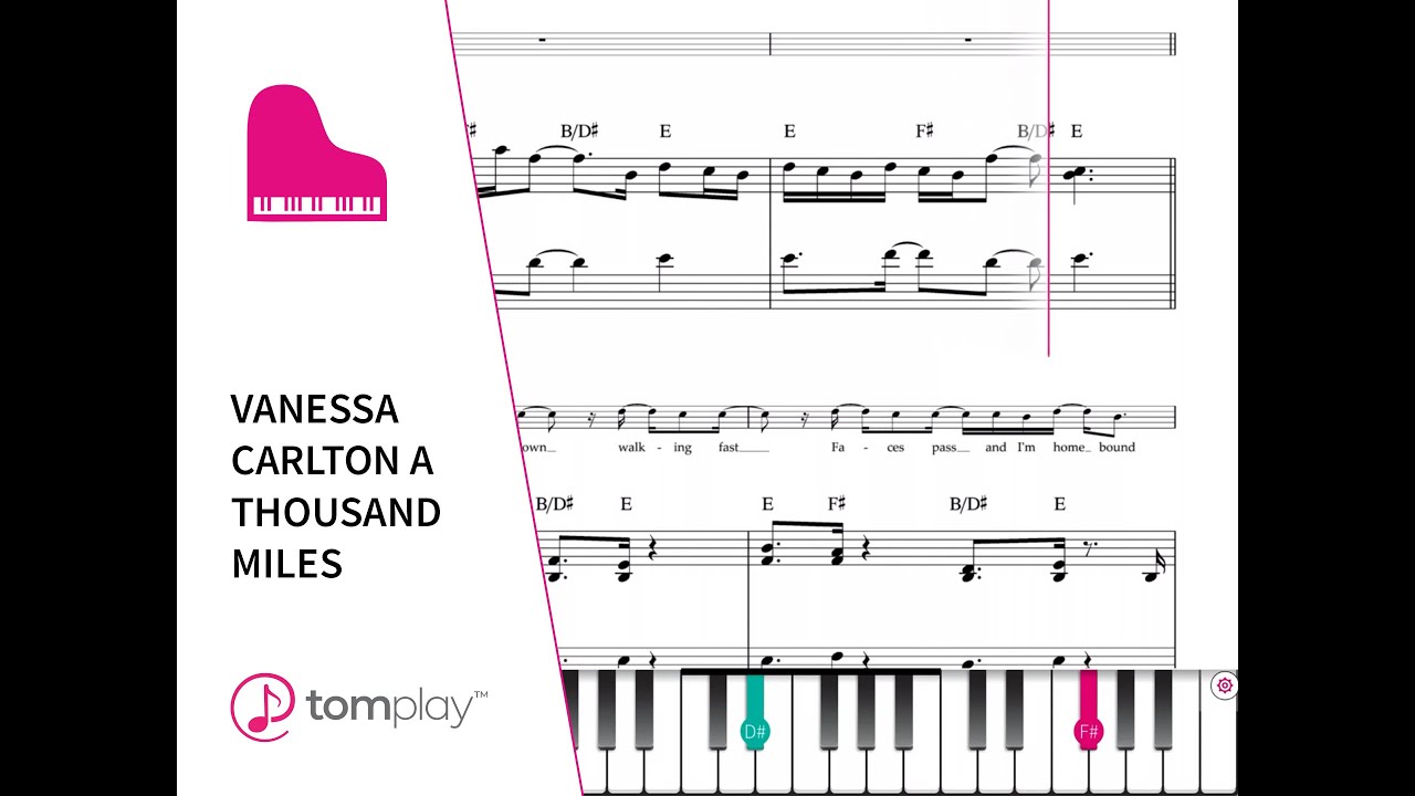 A Thousand Miles (Intermediate Level, with Orchestra) (Vanessa