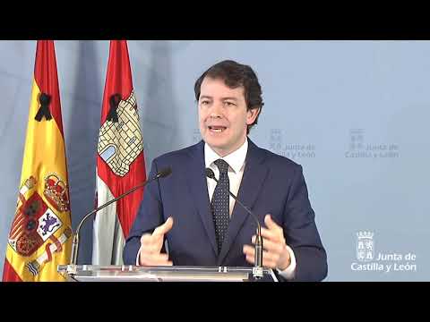 La comparecencia de Mañueco este sábado. /Jta.