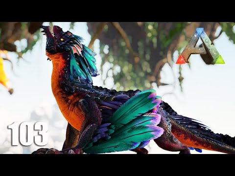 ENFRENTANDO o ROCK DRAKE dentro da RAVINA DO DESERTO  -  ARK Ragnarok - Ep 103