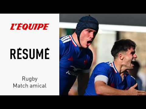 Rugby - Match test concluant des Bleus face à l'Angleterre avant le Championnat des nations