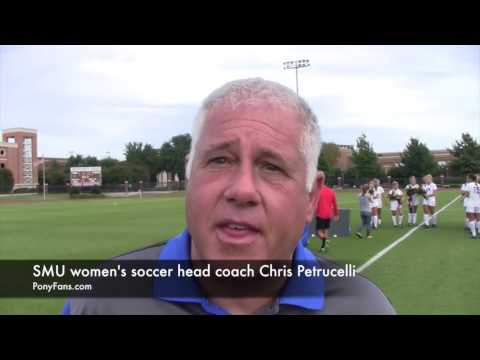 SMU women's soccer head coach Chris Petrucelli
