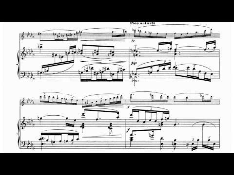 Philippe Gaubert: Nocturne et Allegro Scherzando for Flute & Piano (Score video)
