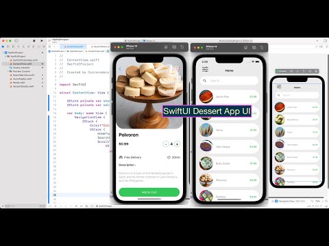 SwiftUI Dessert App UI