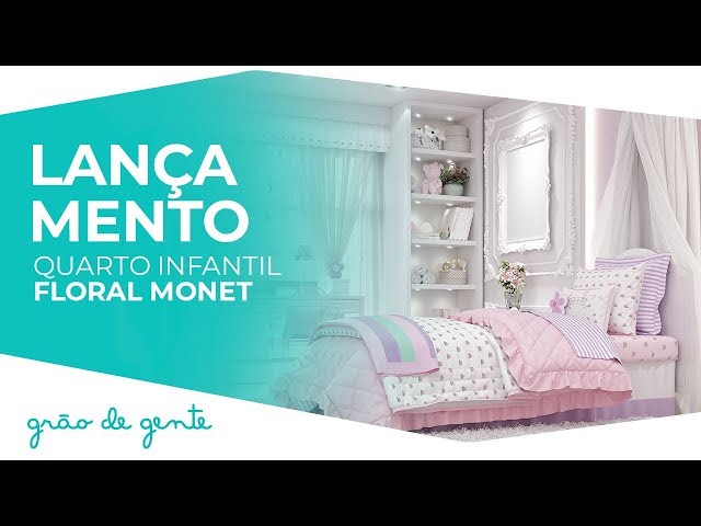 Quarto Infantil Floral Monet Kids - Grão de Gente