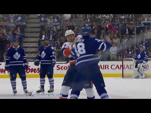 Matt Carkner vs Frazer McLaren Apr 18, 2013 - Leafs feed