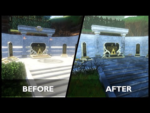 After Ganondorf's attack, Kakariko Graveyard