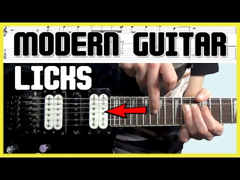 Modern Rock Guitar Techniques: Tapping Slide Bend Licks With Tabs