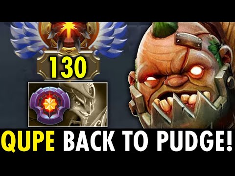 QUPE IS BACK TO PUDGE!! 8K MMR COMEBACK GAME | GENIUS PUDGE