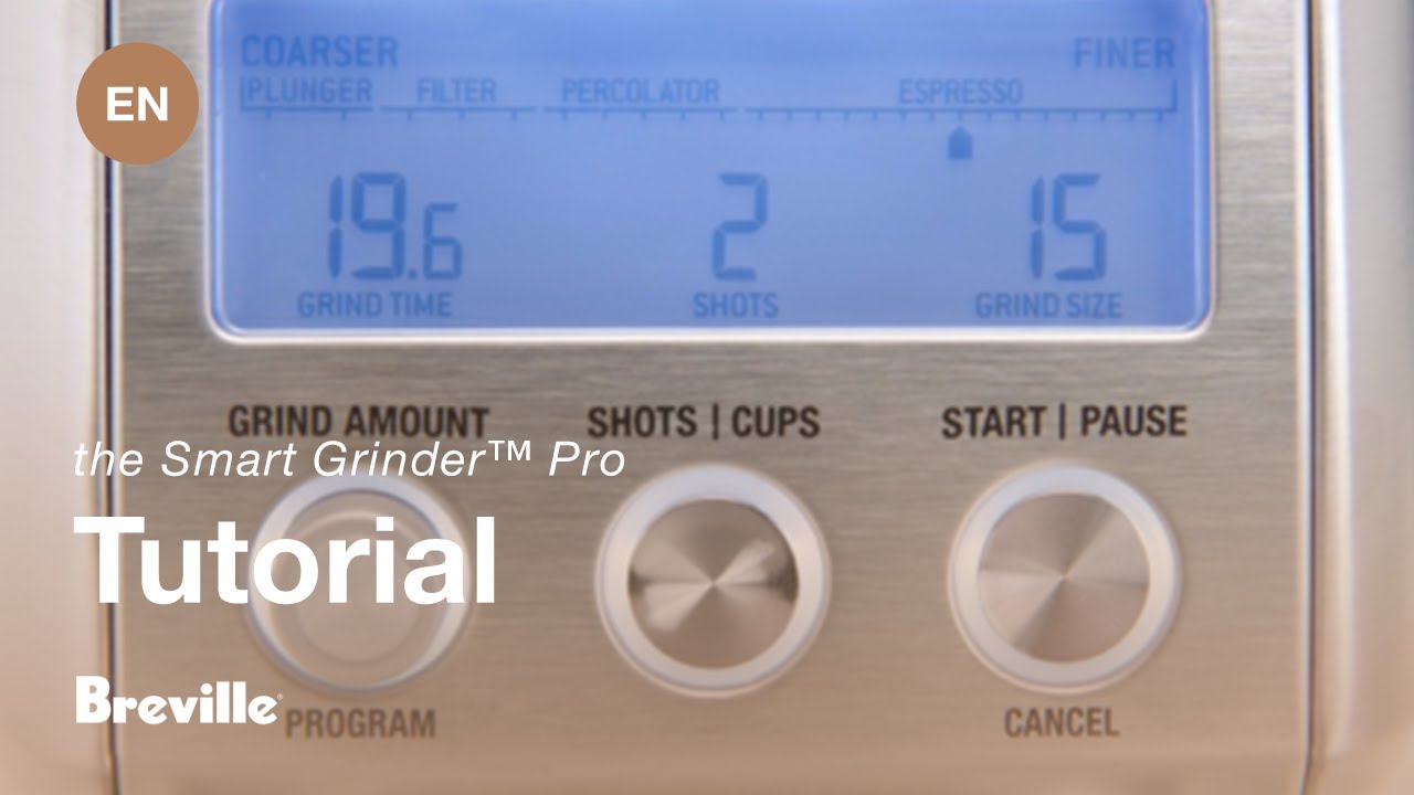 Breville coffee guide tutorial - How to use the different grind functions