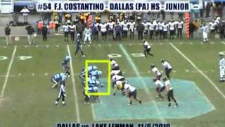 preview picture of video 'FJ Costantino - 2010 Highlights - Dallas (PA) HS ('12) - Center'