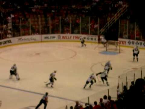 Penguins take the ice for warmups against Red Wings