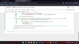 Empty Data Error : No columns to parse from file | Python | Data Science | Pandas | Aryadrj | IT