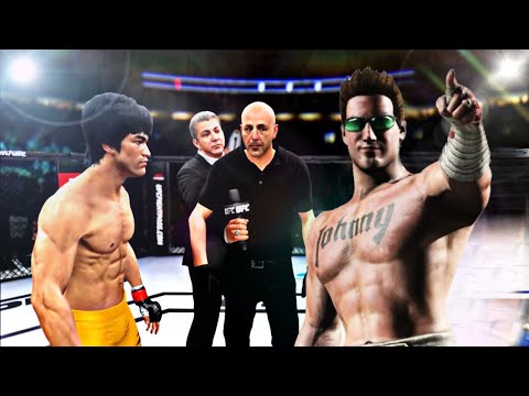 Bruce Lee vs Johnny Cage MK ( EA Sports UFC 4 ) wwe mma