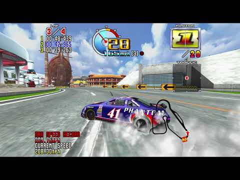 Daytona USA 2 - Advanced Course, Hard Car (4k 60 fps)