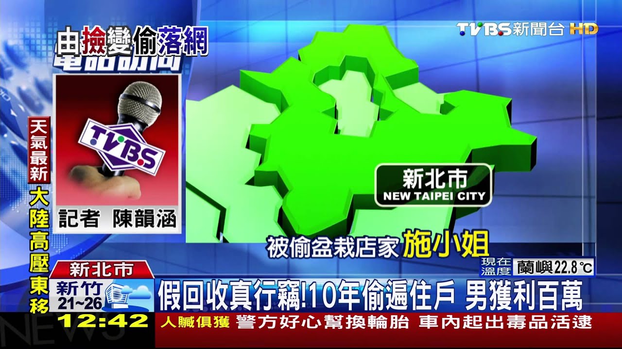 假回收真行竊！10年偷遍住戶　男獲利百萬
