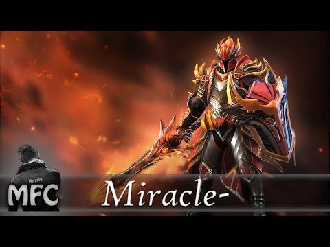 Miracle- Dragon Knight Gameplay - Faceit League - Dota 2.
