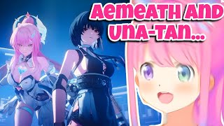Himemori Luna Hypes Up the EPIC Exostrider vs Aleph-1 Fight! | Wuthering Waves