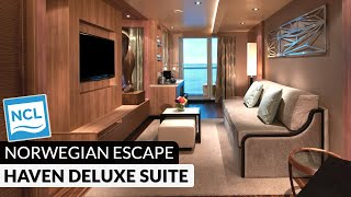 Norwegian Escape | Haven Deluxe Suite with Balcony HD Full Tour & Review 4K | NCL Cruises