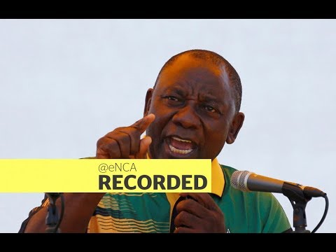 Cyril Ramaphosa launches ANC North West manifesto