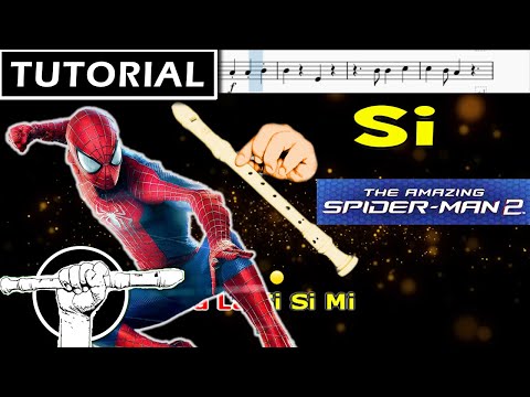 The Amazing Spider-Man 2 Theme en flauta / Flauta Dulce Fácil / Tutorial / Easy Flute Recorder