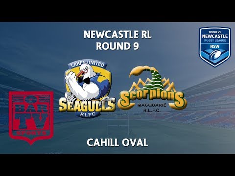 2018 Newcastle RL 1st Grade Round 9 - Lakes United Seagulls v Macquarie Scorpions