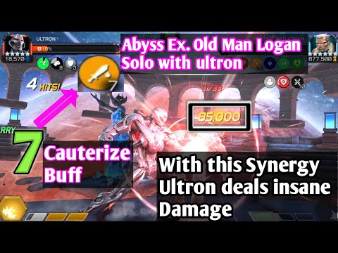 Abyss Ex. Old Man Logan Solo with Ultron / Great Synergy / MCOC.