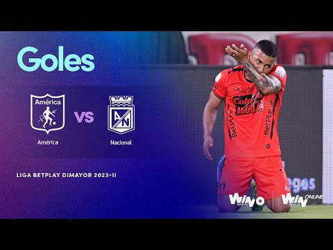 America vs. Nacional (goals) | Liga BetPlay Dimayor 2023-2 | Matchday 14