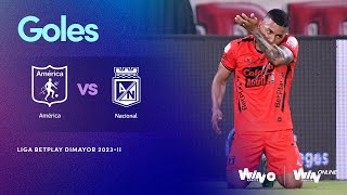 América vs. Nacional (goles) | Liga BetPlay Dimayor 2023-2 | Fecha 14