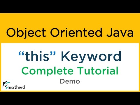 Java THIS keyword example. Object Oriented Java Tutorial #14.1