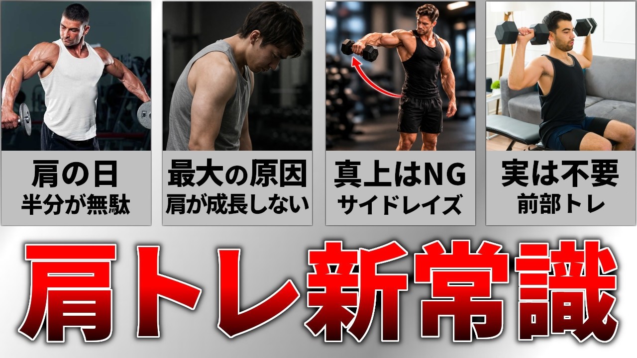 【最新科学】肩トレの新常識｜三角筋を最速でデカくする方法