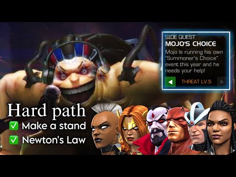 Side Quest Mojo's Choice Threat Lv. 5 - Make a stand 3 and Newton's Law (Hard Path)