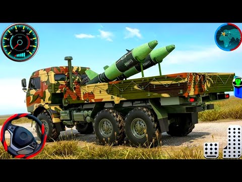 US Offroad Army Truck Driving 3D 2025 - Army Truck Driving Cargo Games - Andriod Gameplay